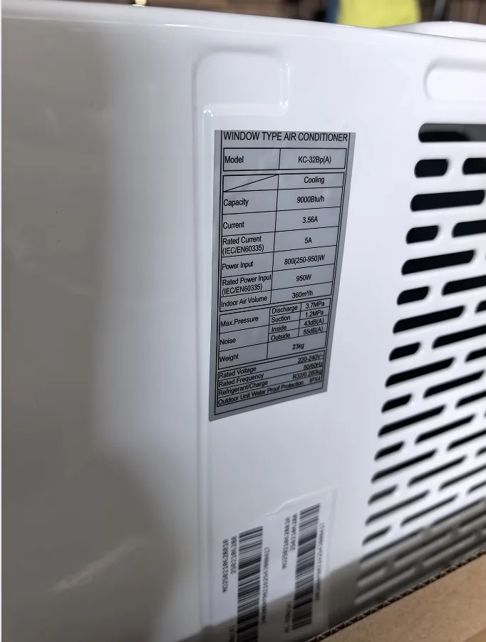 12000BTU 9000btu Window air conditioner with remote control for home office cooling Energy saving Low noise Easy to install AC