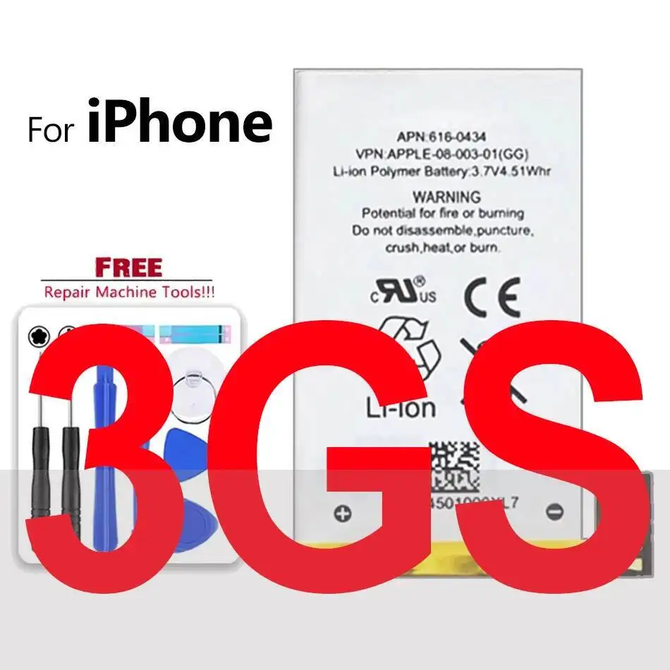 

Для Apple Iphone 3GS аккумулятор мобильного телефона надежная замена высокая совместимость Nan