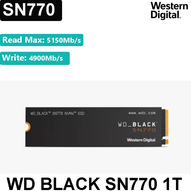 

WD Black SN770 1TB NVMe SSD WDS100T3X0E