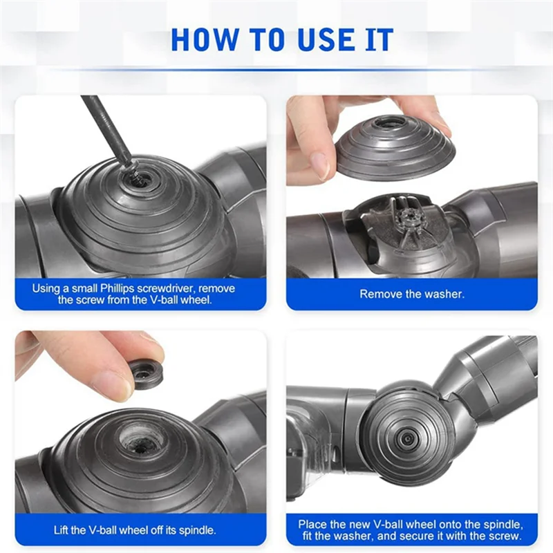 A94E-pour aspirateur Dyson V6V7V8V10V11 couvercle d'interface de transfert de tête d'aspiration à entraînement Direct des deux côtés pièces de rechange 10