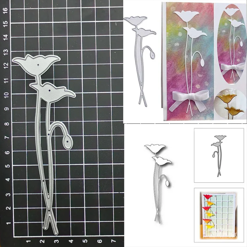 

Flower Plant Decoration Metal Cutting Die Stencil DIY Scrapbooking Album Paper Card Decor Craft Embossing Die