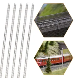 Evemodel 5pcs N Scale 1:160 Railroad Track Cupronickel Flexible Rail 50cm with Rail Joiners Nails HP27N