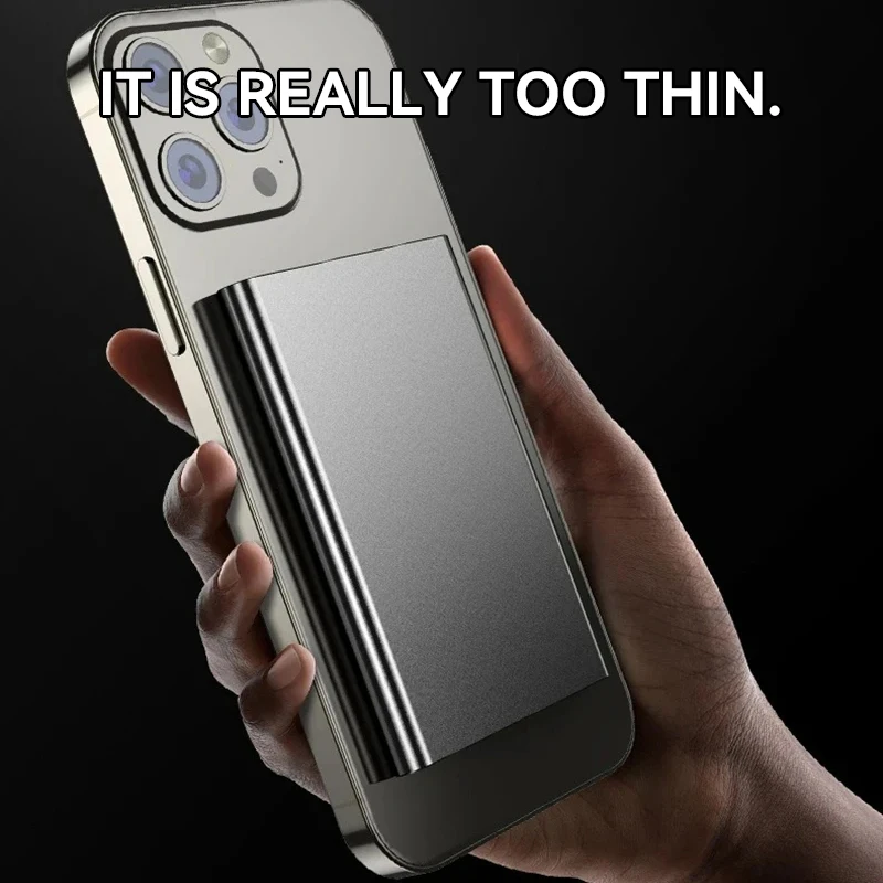 بنك طاقة لاسلكي رفيع 5000/10000 مللي أمبير في الساعة شحن محمول باور بانك متنقل بطارية خارجية مغناطيسية لهاتف آيفون هواوي وشاومي 2025