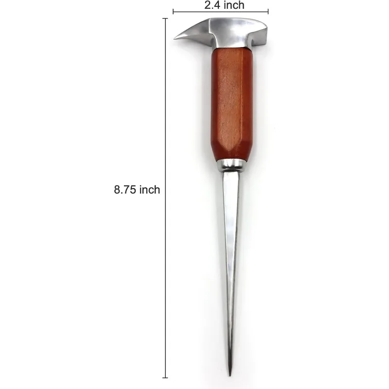Ice Pick Stainless Steel,Best Ice Carving Tools,Ice Picks for Breaking Ice, Ice Pick with Wood Handle, Ice Picks