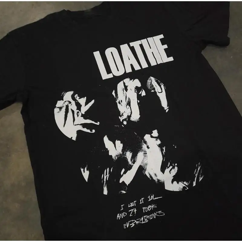 Loathe Band Music Lover Heavy Cotton Black Full Size T Shirt