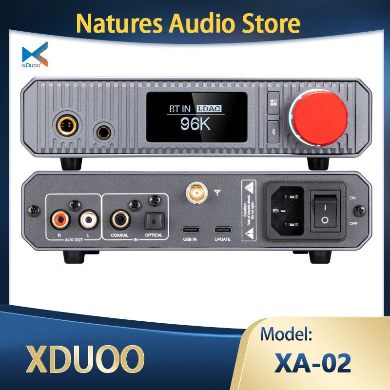 

xDuoo XA-02 Desktop Decoder Balanced Headphone Amplifier Bluetooth AMPs USB DAC ES9039Q2M DAC Chip 2000mW Output Power