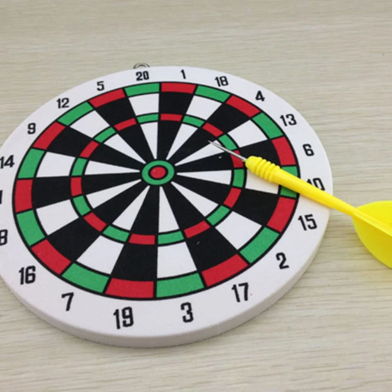 Dual-sided Thickened Dart Board Set Wall Hanging Steel Tip Darts Indoor Outdoor Household Throwing Game