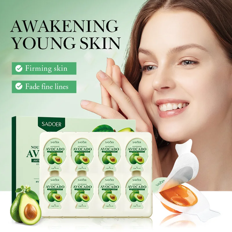 Máscara de geleia de manteiga nutritiva anti-rugas apertando hidratação e clareamento máscara de sono3.2g