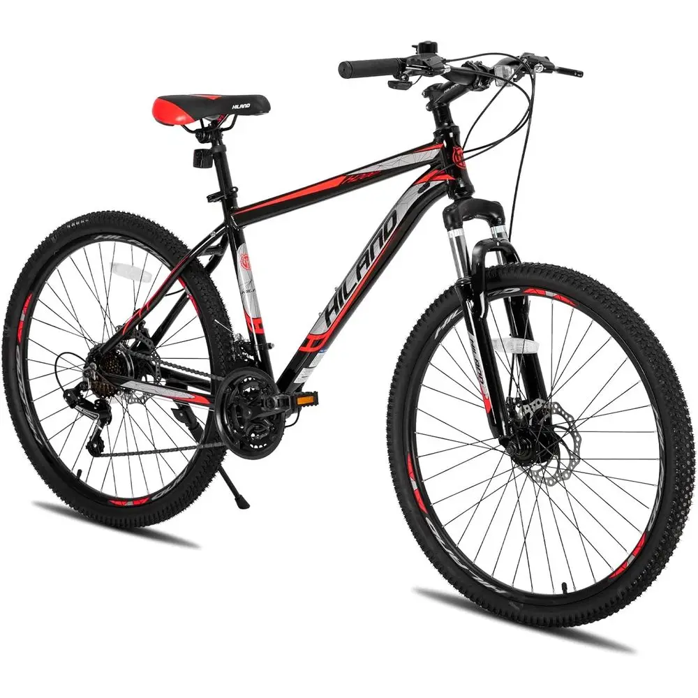 

26-Inch Multi-Spoked 21-Speed Mountain Bike with Disc Brakes for Men and Women