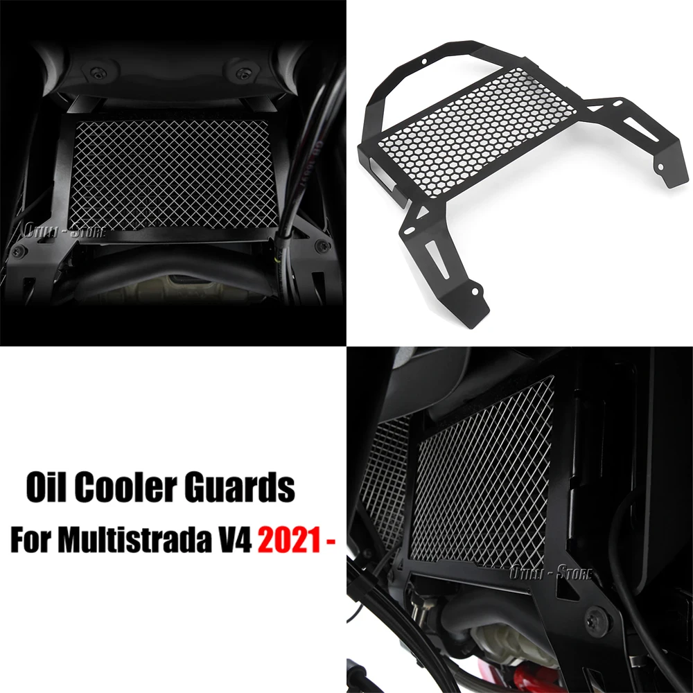 

Motorcycle Three pieces Radiator Grille Guard For Ducati Multistrada V4 MULTISTRADA V4 Oil Cooler Guard Accessories 2021 2022