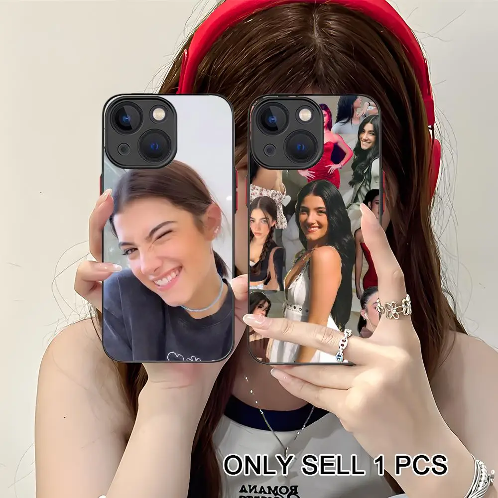 

Charli Damelio Silicone Mobile Phone Case for iPhone 17 16 15 14 13 12 11 X XR XS Air Pro Max Plus Mini Colorful Cover