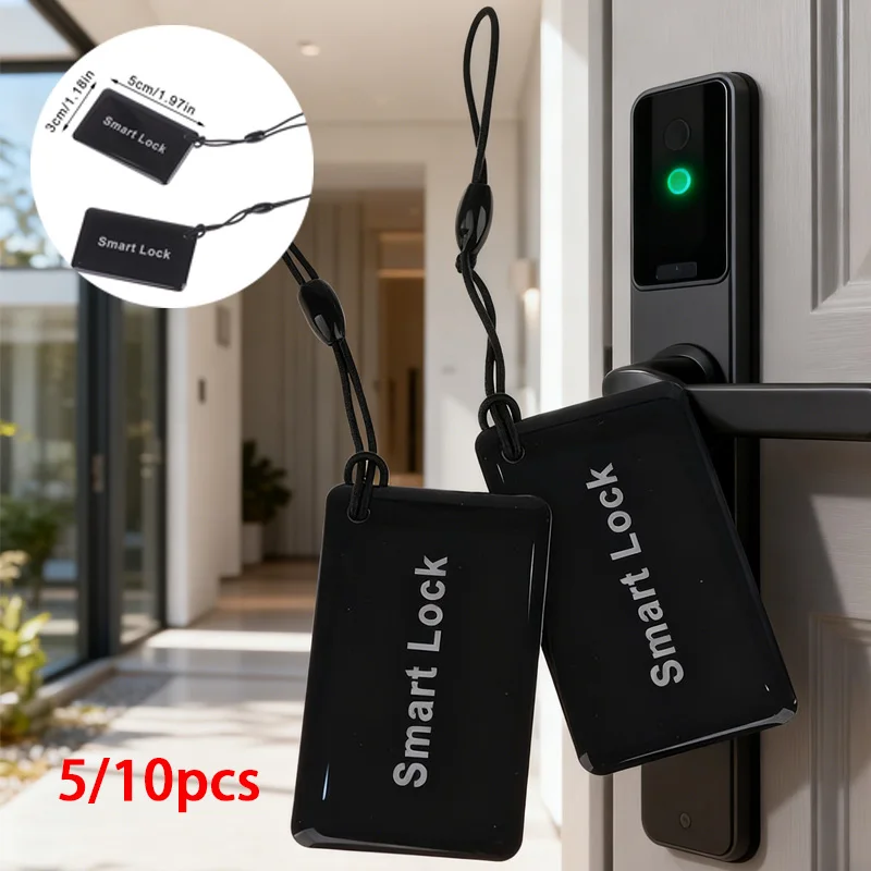 5/10PCS 13.56mhz Additional IC Kard With Encrypted ISO Standard Smart Cards Card Blank Hotel Key Card Smart Door Lock