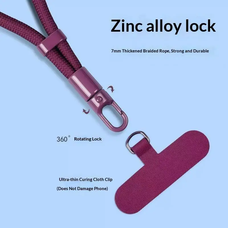 Handyband, Verstellbarer Kurzer Handgelenksriemen, Hochwertiger Umhängeriemen für Damen, Rückengurt, Nackengurt, Anti-Verlust-Gurt – Detail 4