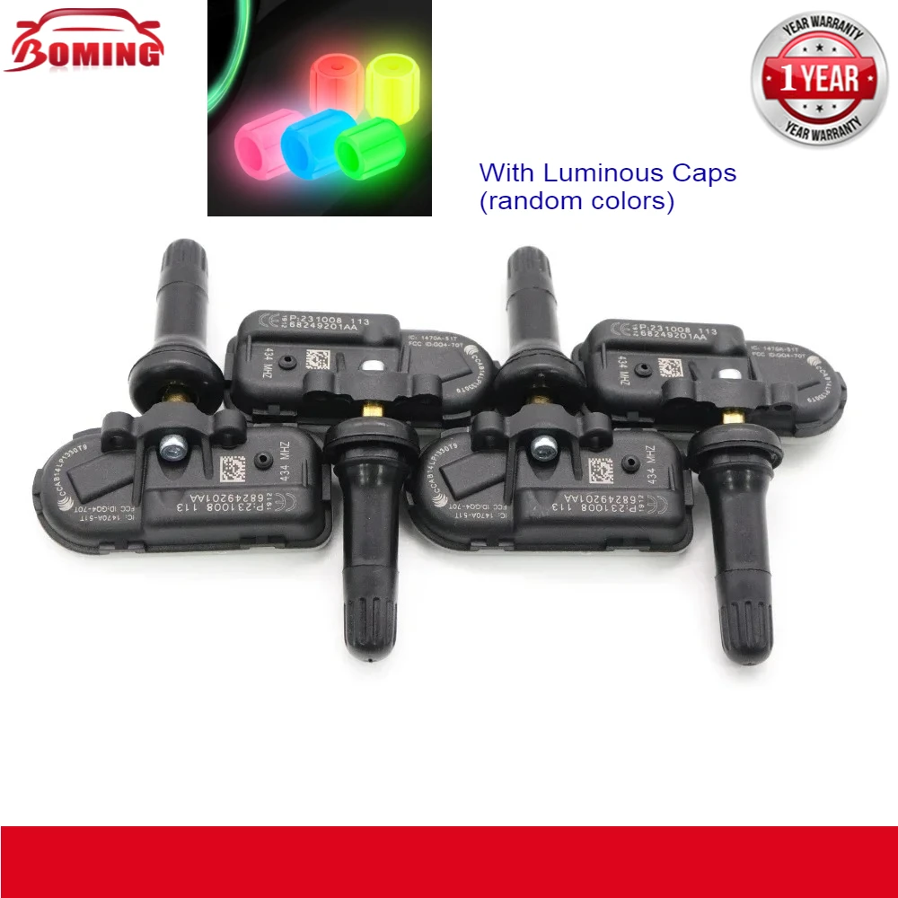 

Автомобильный датчик давления в шинах, система монитора 68249201AA TPMS для JEEP CHEROKEE RAM 1500 2500 3500 2014-2017 434 МГц