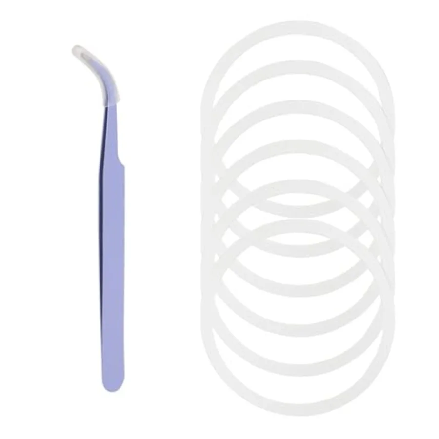 6 قطعة استبدال حشية السيليكون لزجاجات غطاء الوجه واسعة الفم 2 بوصة استبدال يا الدائري لغطاء 12 16 24 32 40 أونصة مع الملقط #1