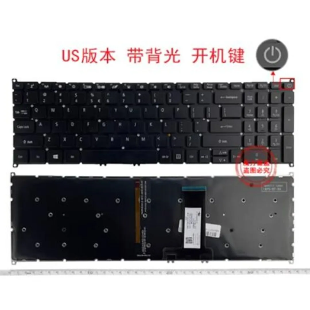 

US Backlit Keyboard for Acer Aspire 3 A317-32 A317-33 A317-51 A317-52 N17C2 A715-74G A715-75G N19C5 (POWER KEY)