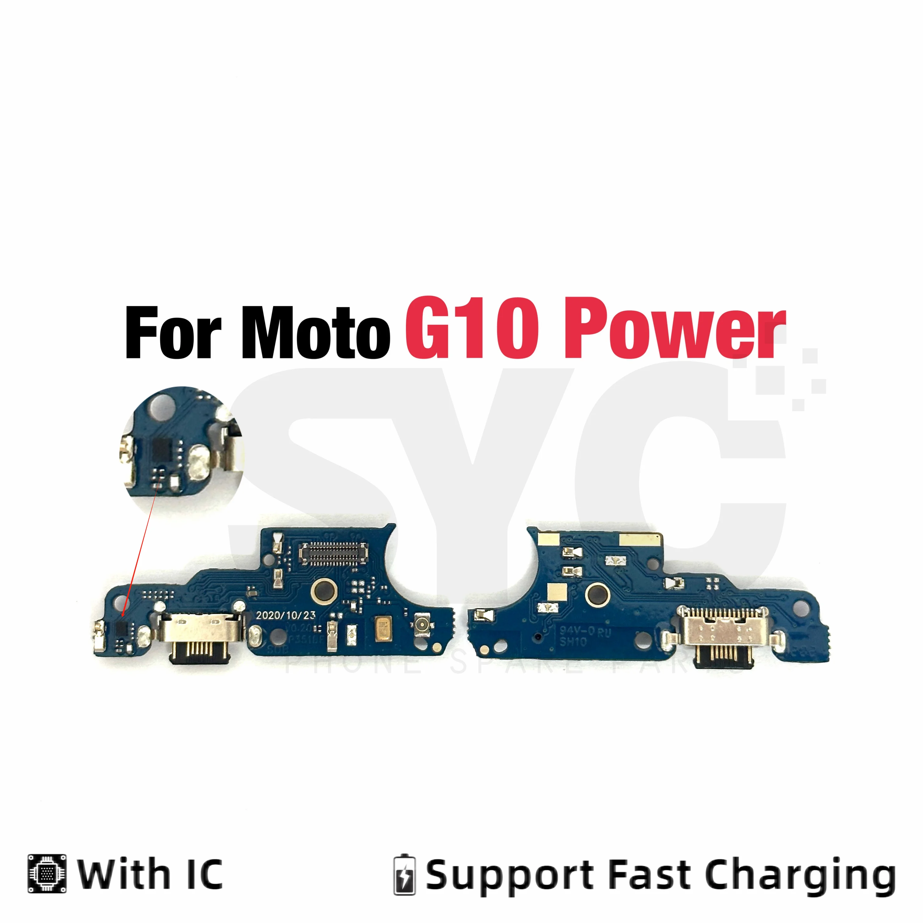 New Good quality USB Charge Port Dock Connector Charging Board Flex Cable For Motorola Moto G10 G20 G30 G50 G60 G31 G41 With IC