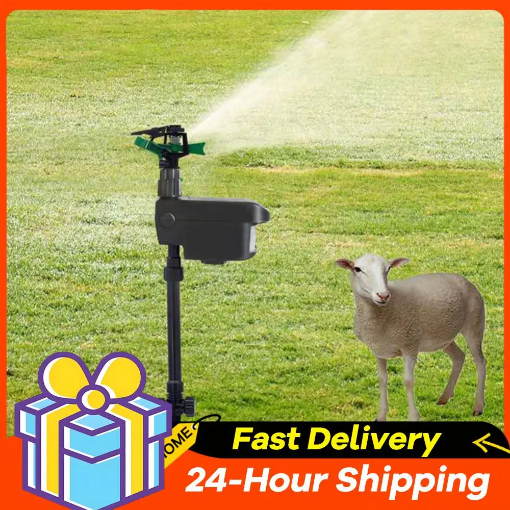 Motion Activated Sprinkler Scaring Away Wild Animals Solar Powered Water Sprayer Animal Repellent Sprayer for Gardens Courtyard