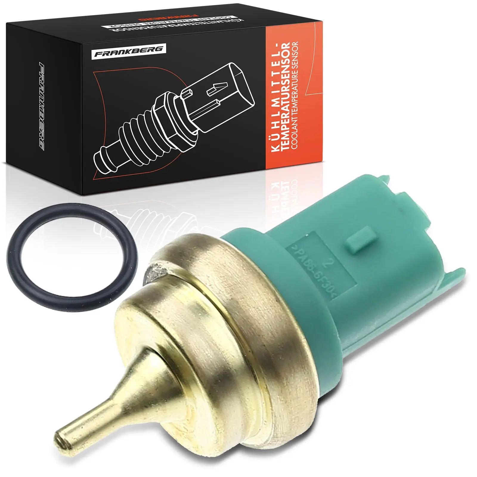 Frankberg 1x Koelvloeistoftemperatuursensor voor Citroën C2 DS MINI Peugeot 1007 206 207 208 508 13627535068 7535068 9656636480