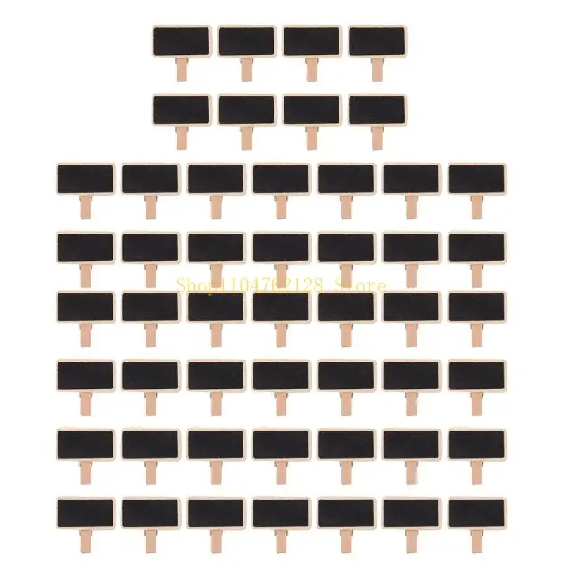 Pack of 50 Handy Mini Chalkboard Clips for Memo Boards and Desk Organization best sale
