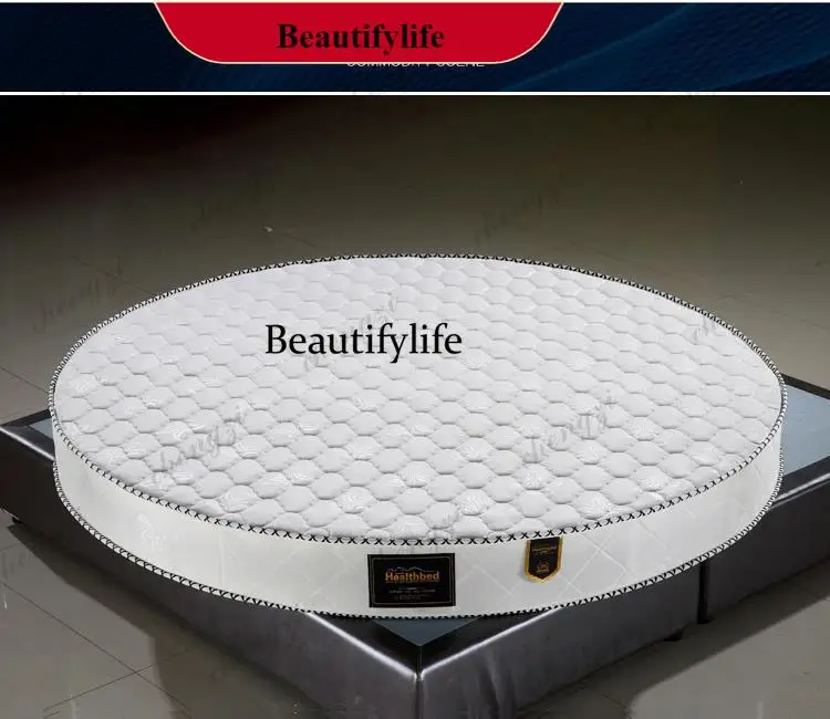 Round Mattress Bedroom Spring Folding Double 180 200 220 cm Round Sponge And Latex And Palm Material MattressesK182