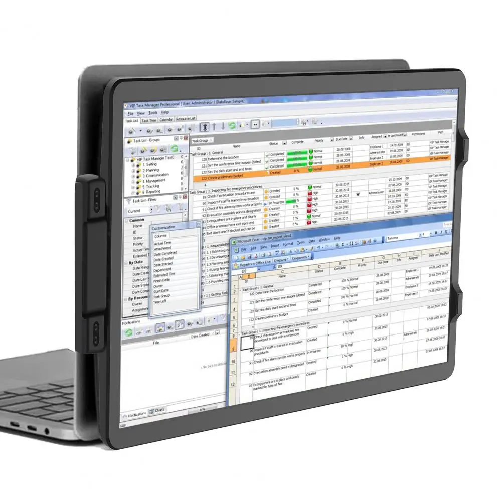 14.1-inch Laptop Expansion Screen Support Type-C 3.1 Foldable FHD IPS Portable Laptop Phone Gaming Display Monitor Screen
