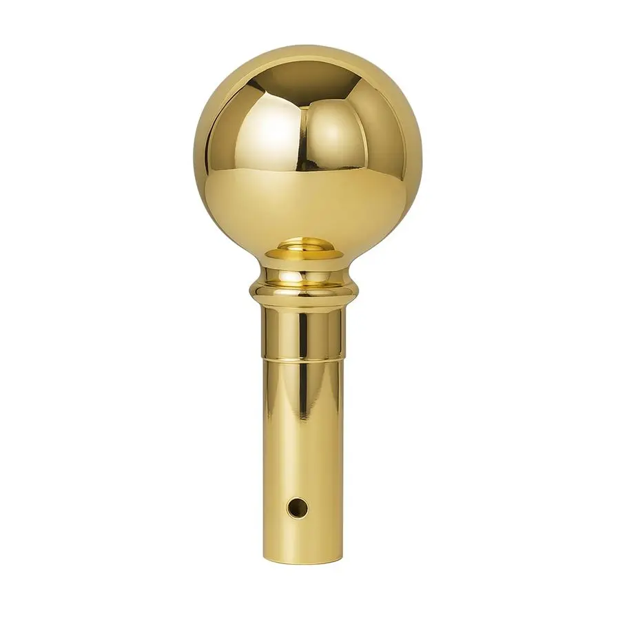 

Навершие для флагштока в виде шара, золотое металлическое украшение-шар для внутреннего использования или парадного флагштока, сменная головка для флагштока, навершие для национального флага