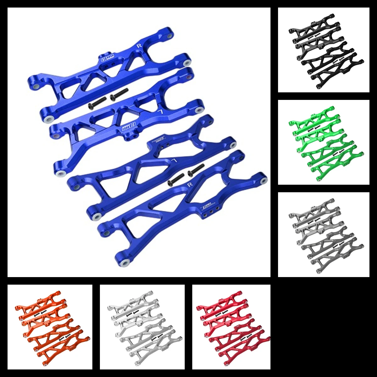 

GPM ALUMINUM FRONT &REAR LOWER ARMS FOR 1/10 4WD KRATON 4X4 4S BLX-ARA102690