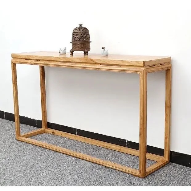 New Chinese style strip case entrance table simple all solid wood table strip several modern antique incense case
