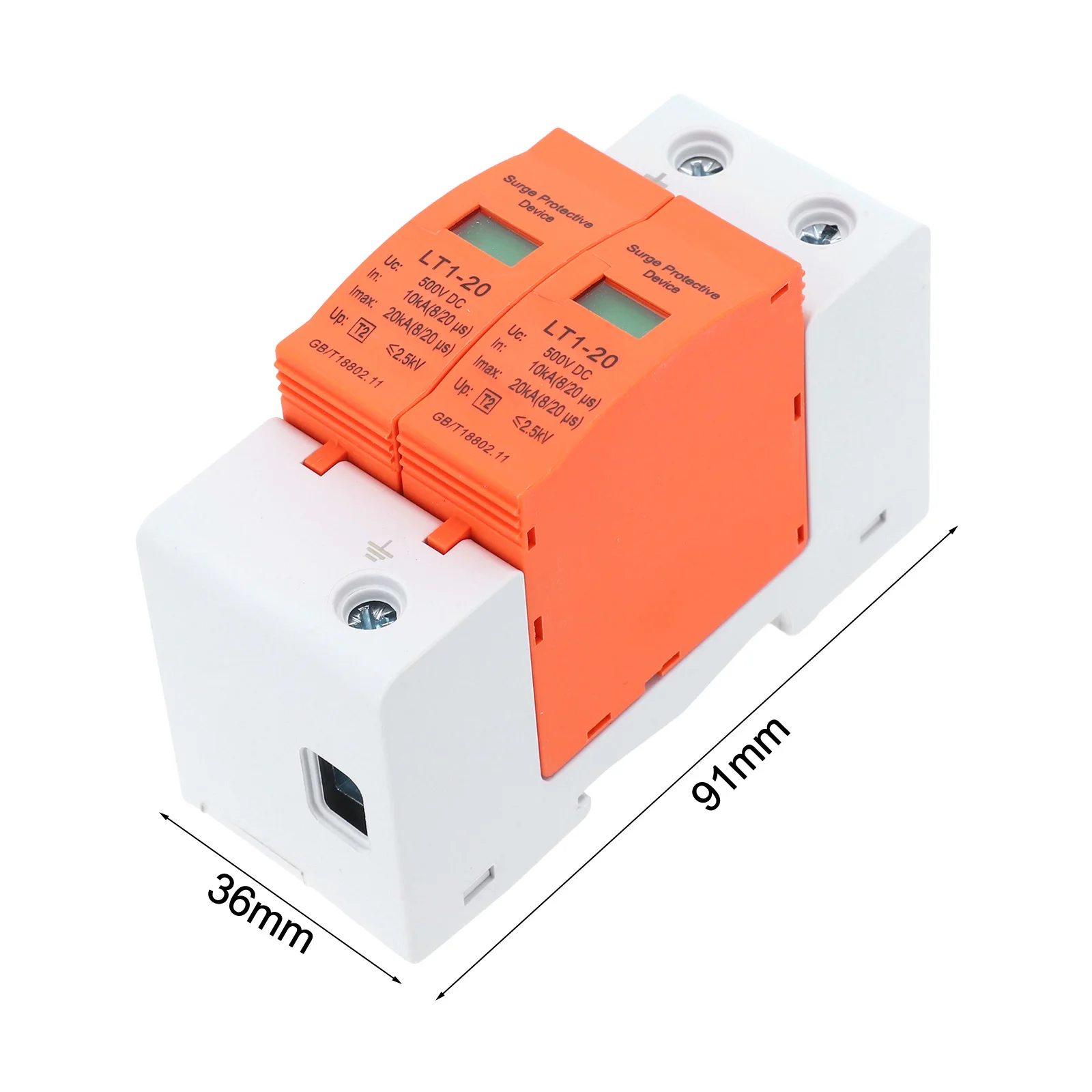 

Surge Protection Device for DC Networks 20KA 500V/1000V Parallel Installation for Enhanced Safety and Reliability
