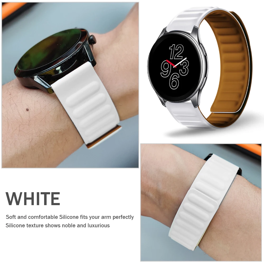 Magnetic Strap for Oneplus Watch Band for One Plus Watch Soft Sports Replacement Silicone Watchband Correa Bracelet Accessories