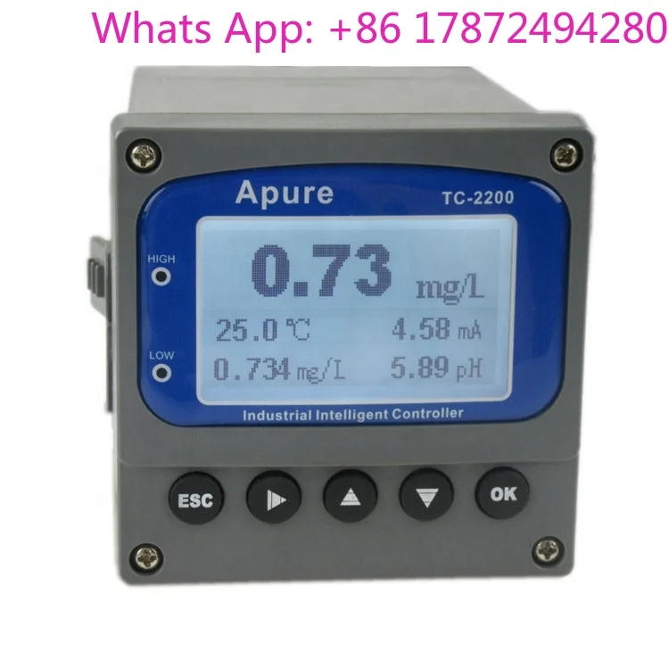 Online Residual Chlorine Controller Industrial Type, Residual Chlorine Meter Equipment Equipped With Sensor Probe