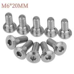 1pcs 6pcs 12pcs M6 x 20mm Ti Disc Brake Rotor Bolts For Suzuki GSXR For Yamaha R1 R6R1 R6 YZF Brake Disc Screws Motorcycle Parts