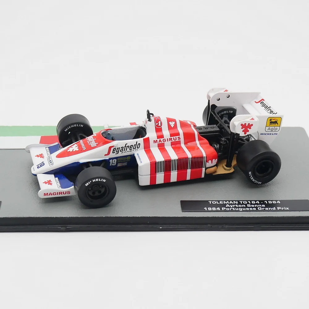 Ixo 1:43 Toleman TG184 1984 Ayrton Senna Diecast Car Model Metal Toy Vehicle