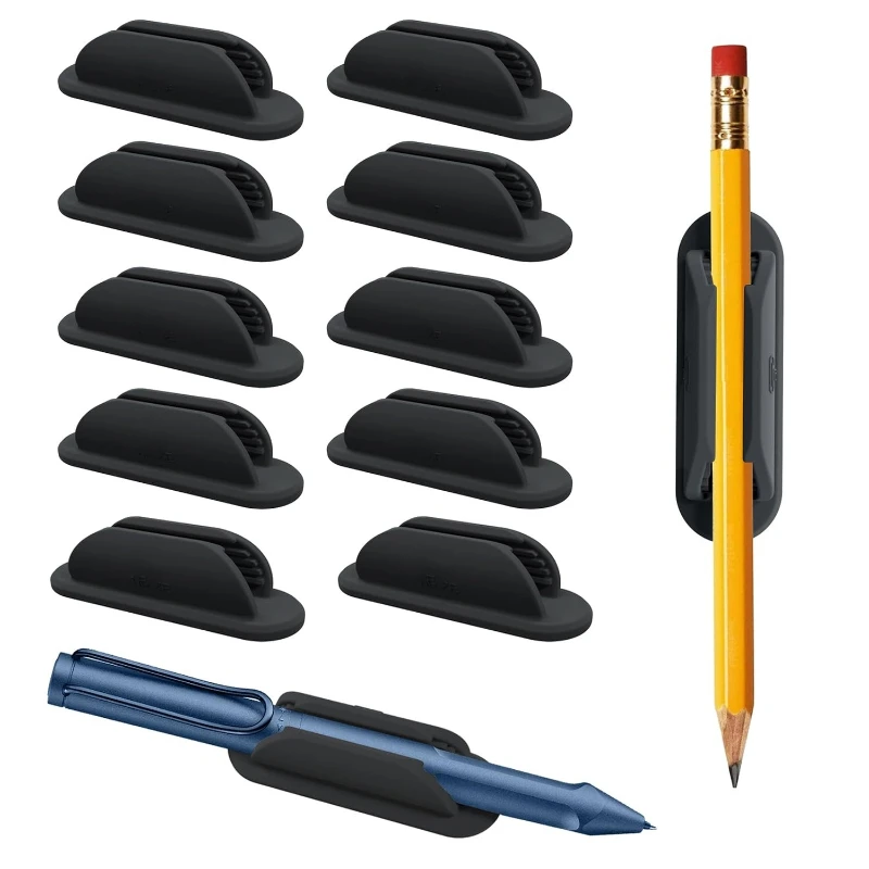 5/10Pcs Elastische Silikon Stift Halter Büro Schule Liefert Bleistift Hülse Make-Up Pinsel Marker Textmarker Desktop-Organizer