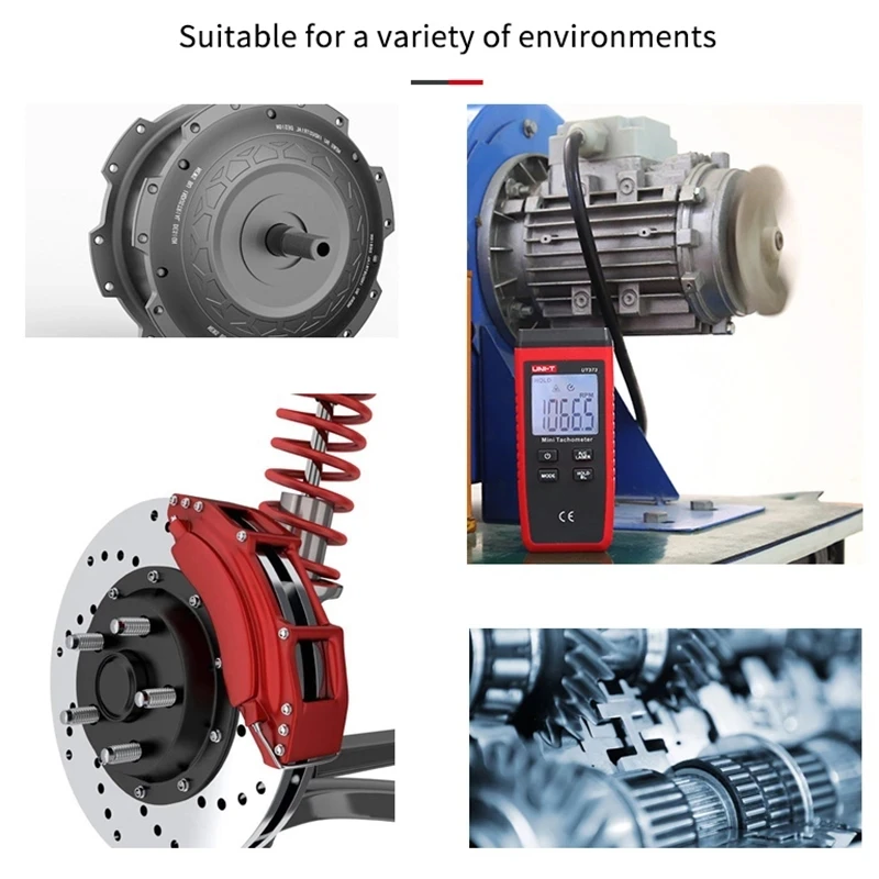UNI-T UT373 Mini Digital Laser Tachometer Non-Contact Tachometer RPM Range 10-99999RPM Tachometer Odometer Backlight