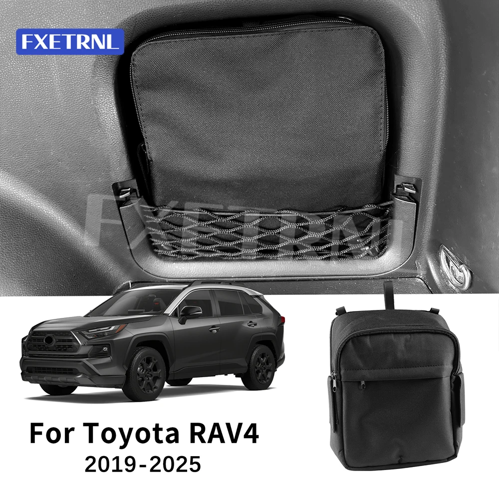 Für Toyota RAV4 XA50 2019–2025: Kofferraum-Organizer-Tasche mit Staufach und Seitentasche