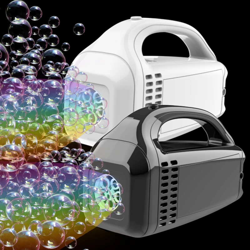 Máquina de bolhas portátil para crianças, brinquedo de bolha leve, pai-filho, interativo, jogo de casamento ao ar livre, sem bateria, bolha de água