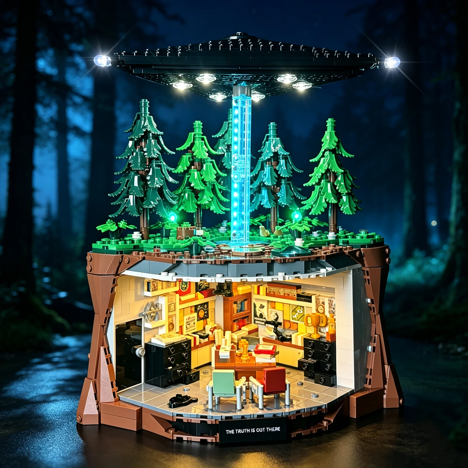 LYBMTWF LED-Beleuchtungsset Kompatibel mit Lego 21369 The X-Files (Modellbausteine nicht enthalten)