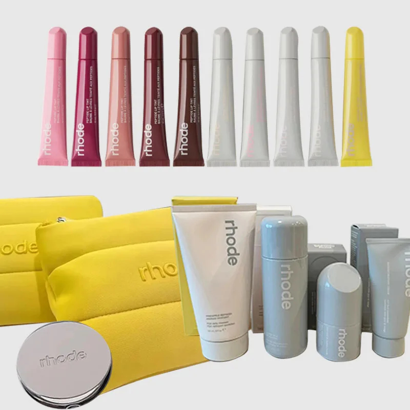 Productos de maquillaje limitados para el cuidado de la piel, crema facial, nuevos brillos de labios Lemontini, colorete piggy, espejo de maquillaje, bolsa de almacenamiento, pegatina