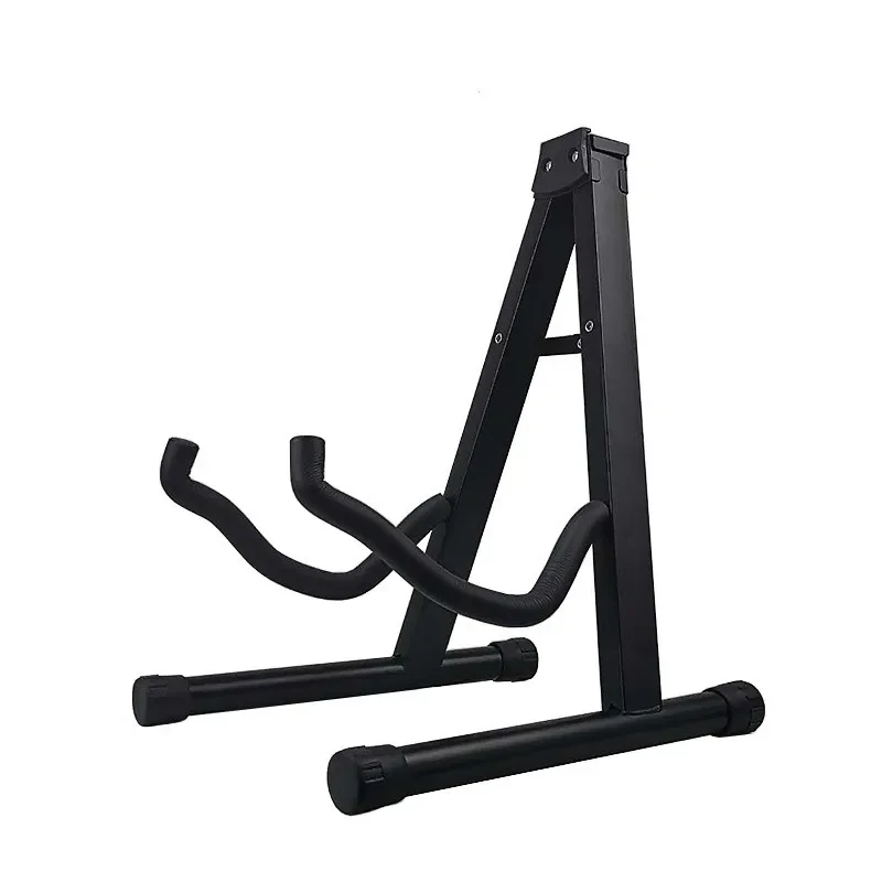 Universal Foldable Guitar Stand Home Retractable Floor Mount Shelf Holder For Electric Acoustic Bass Cello Metal A-Frame Bracket