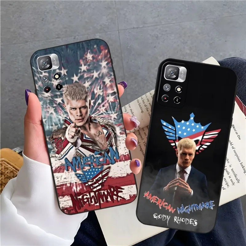 Luxury Cody Rhodes Phone Case For Xiaomi 13 Poco M4 M3 F3 X4 GT 11 9T 9 12 11T 9SE 11i Pro Ultra Note10 Lite Back Cover