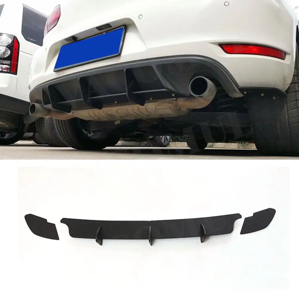 

VACOMUL ABS Car Rear Bumper Lip Diffuser Trim Cover Fins Shark For Volkswagen VW Golf 6 VI MK6 GTI R20 2009-2012 Car Styling