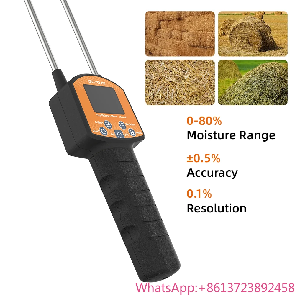 

Портативный цифровой измеритель влажности GS120A для сена, зерна, фуража, травы, леймуса, бамбука