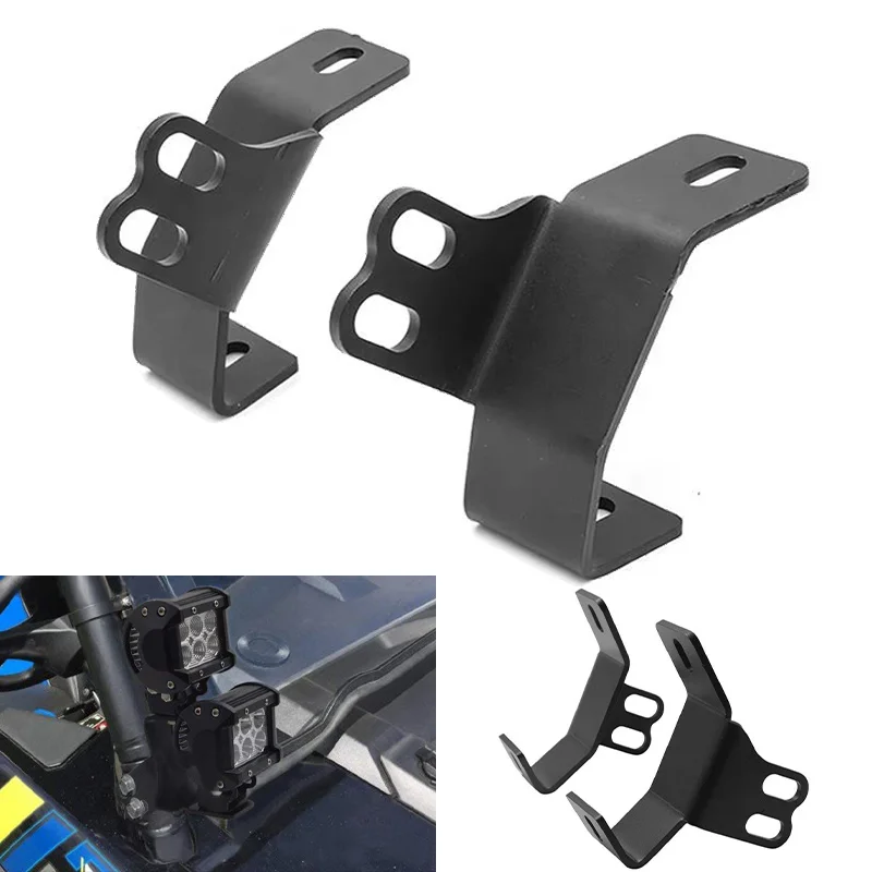 

Led Work Light UTV Windshield Side Pillar Roll Bracket Windshield Side Pillar Roll Fog Lamp Holder for Polaris RZR XP 2014-2022