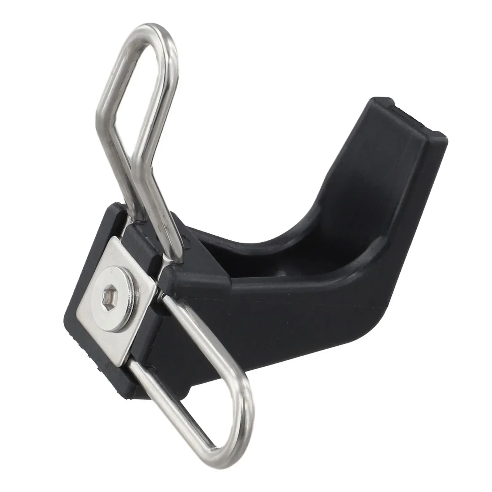 

Bike Folding E-Shaped Buckle Bicycle Folding Mechanism Part Fork Mount Nylon Buckle Black Color Lightweight Design