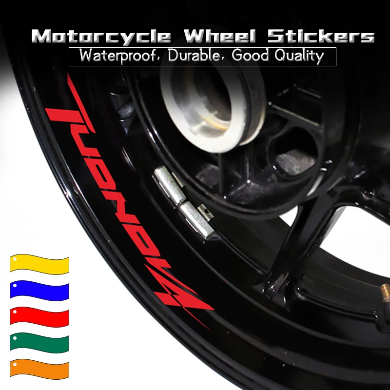 

Anti-scratch Waterproof Wheel Stickers For Aprilia TUONO V4 Motorcycle Inner Rim Stripe Tapes Reflective Sign Decals tuono v4