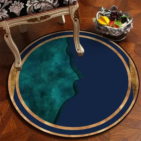 

Kiss Bubbele Rong Rugs Fashional Design For Living Room Carpet Bedroom Home Decor Chair Mat Green Gold Style Anti Slip Delicate