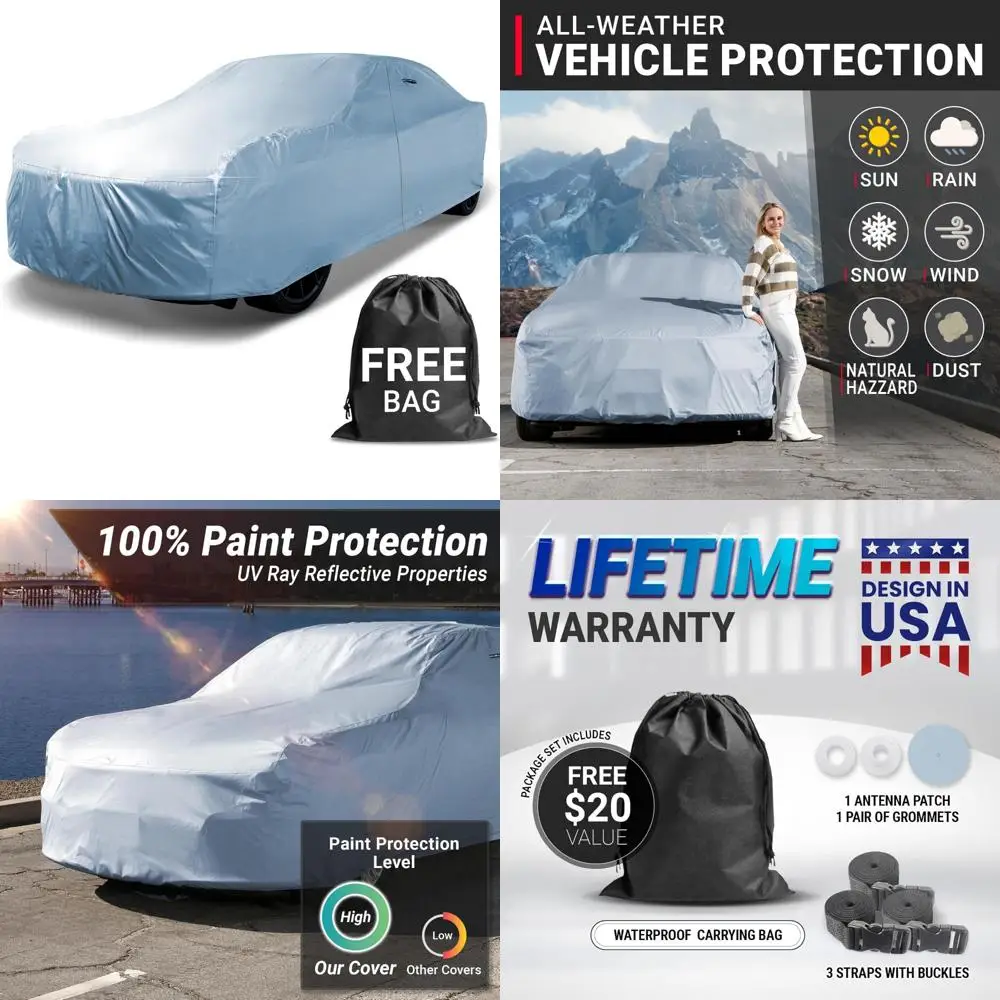 

All-Weather Waterproof Car Cover with 18-Layer Protection, UV Shield, Premium Quality for Z3, Z4, Crossfire Models