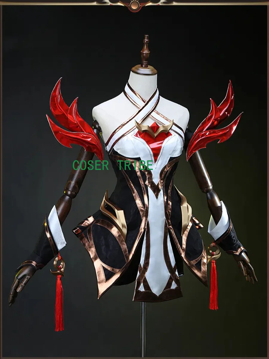 COSER TRIBE Lol Hall Of Fame Faker Ahri Women Cosplay Costume Cos Game Anime Party Uniform Hallowen Play Role Clothes Clothing